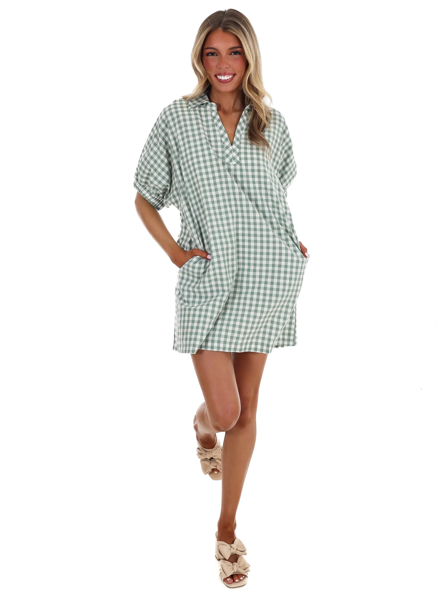 So Much to Say Gingham Mini Dress - Image 12