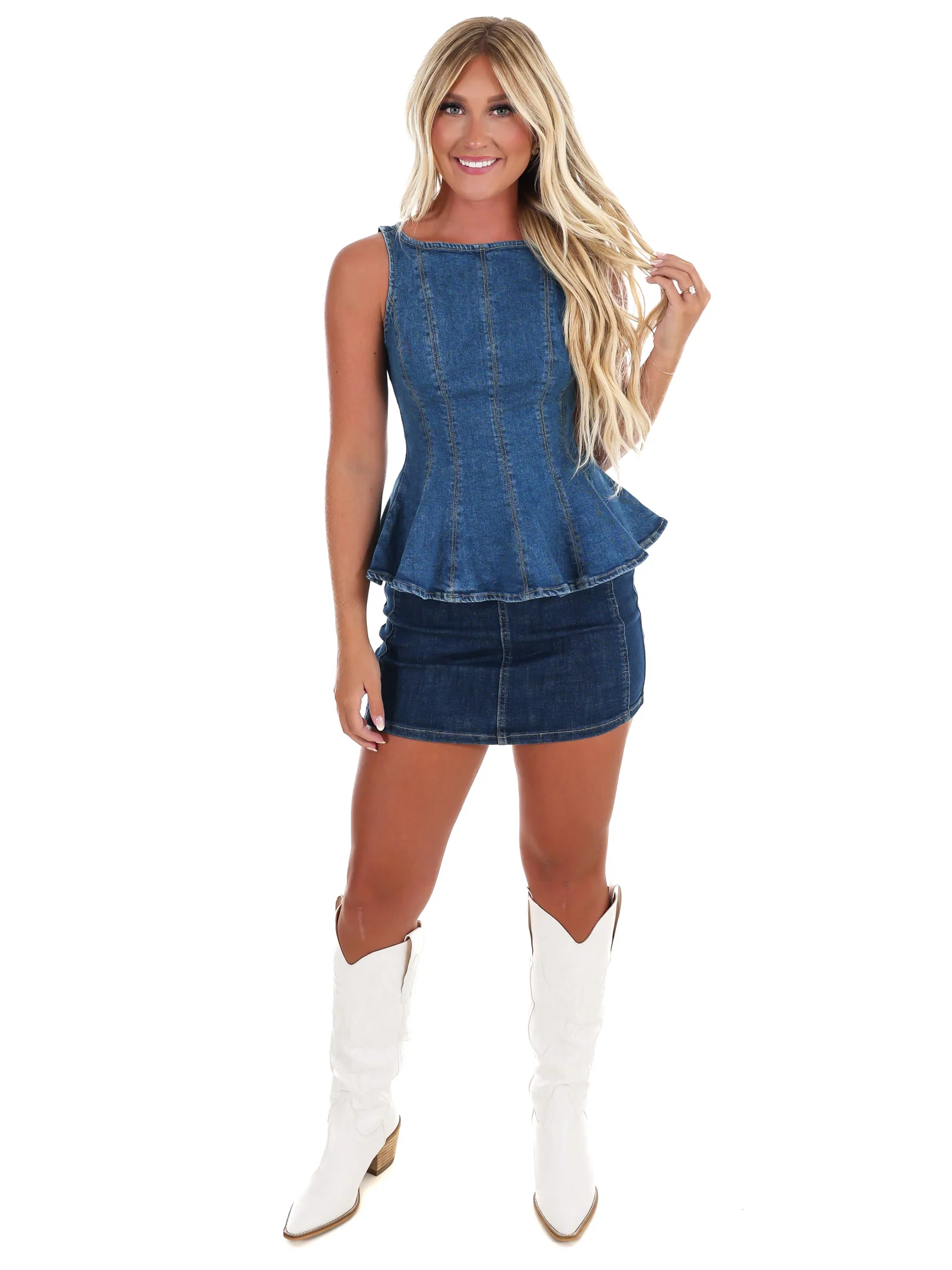 Soft Fade Denim Top - Image 4