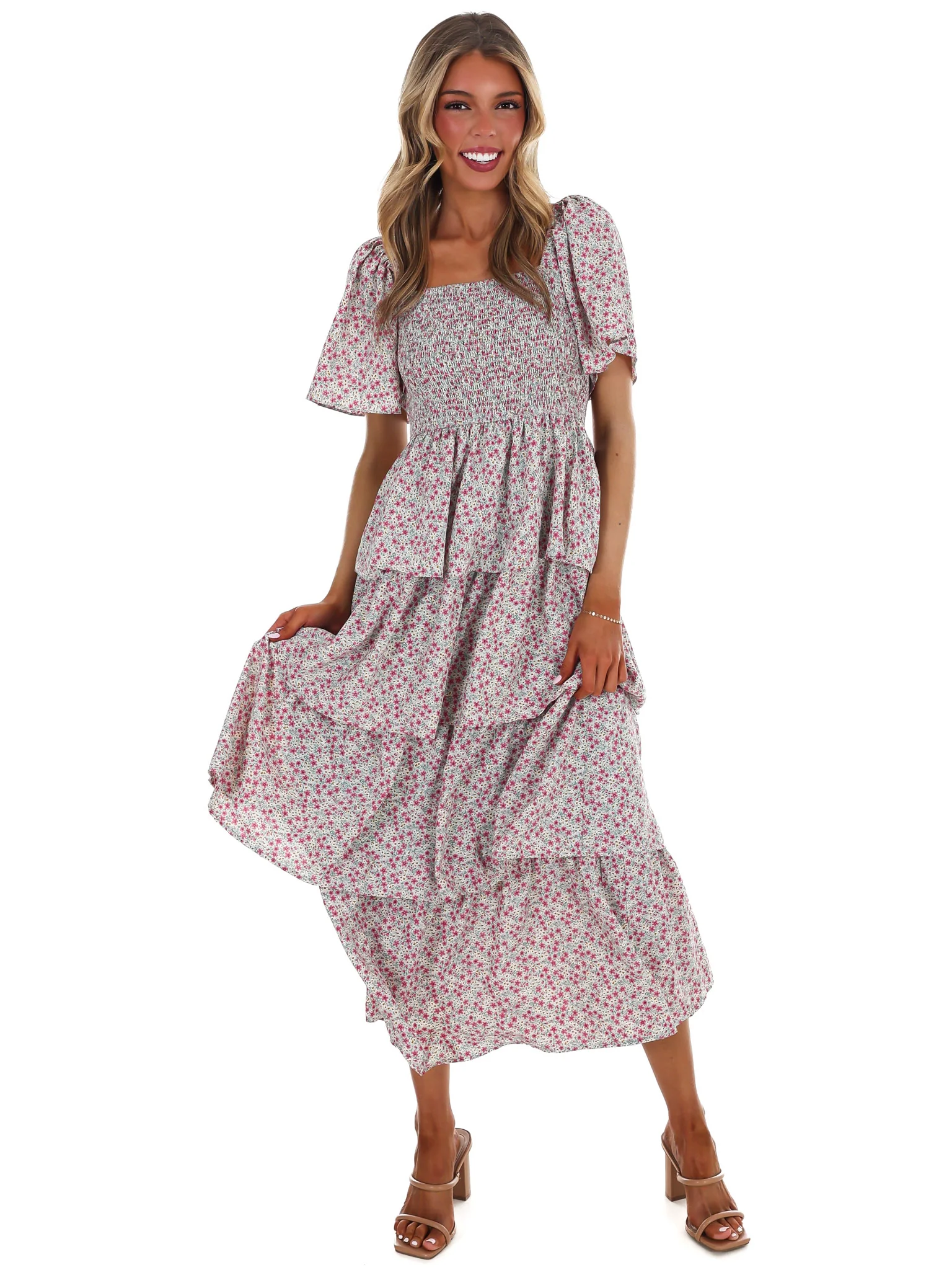 Soft Glow Ruffle Maxi Dress - Image 10