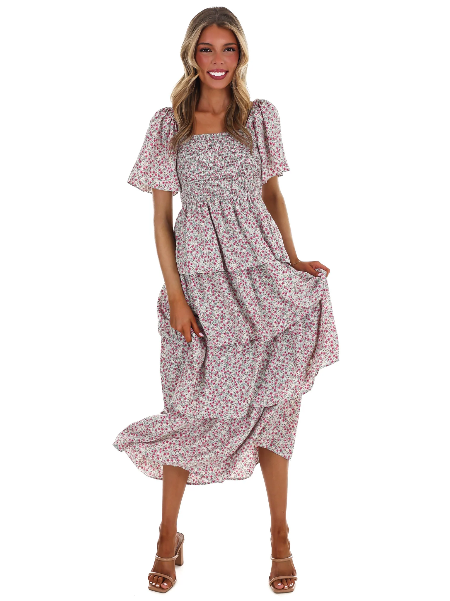 Soft Glow Ruffle Maxi Dress - Image 11