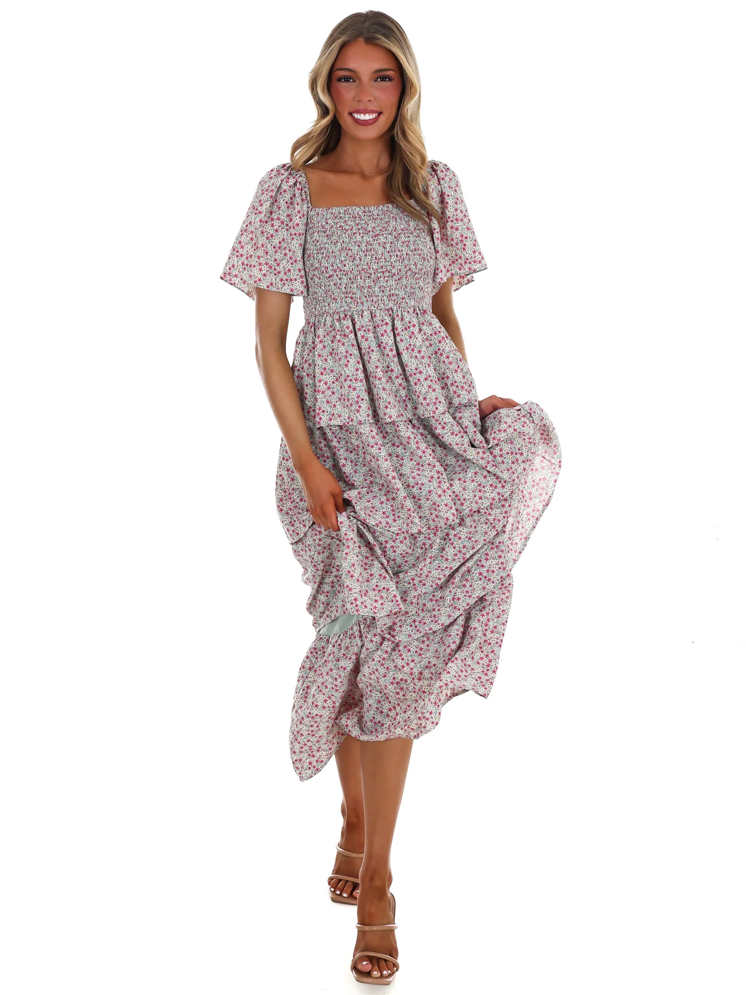 Soft Glow Ruffle Maxi Dress - Image 12