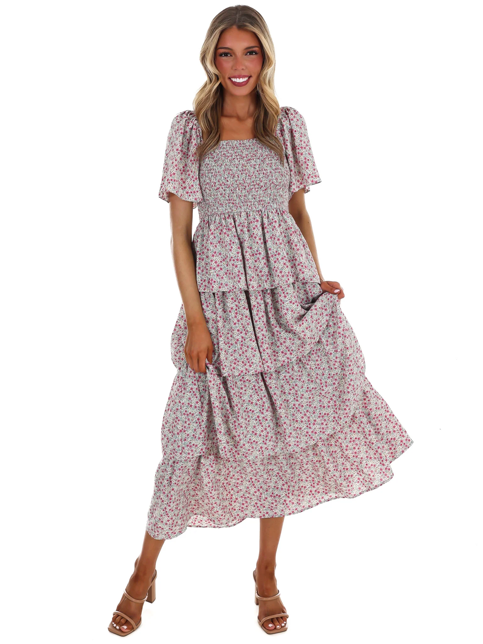 Soft Glow Ruffle Maxi Dress - Image 9