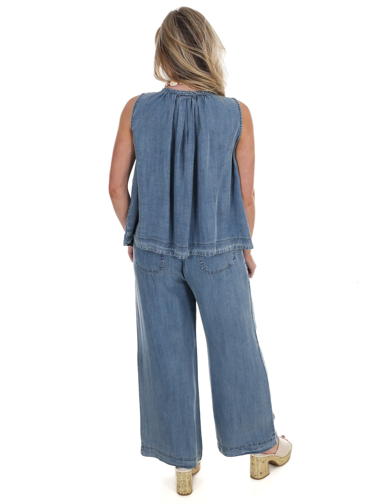 Someone Else Cropped Denim Pants - Image 5