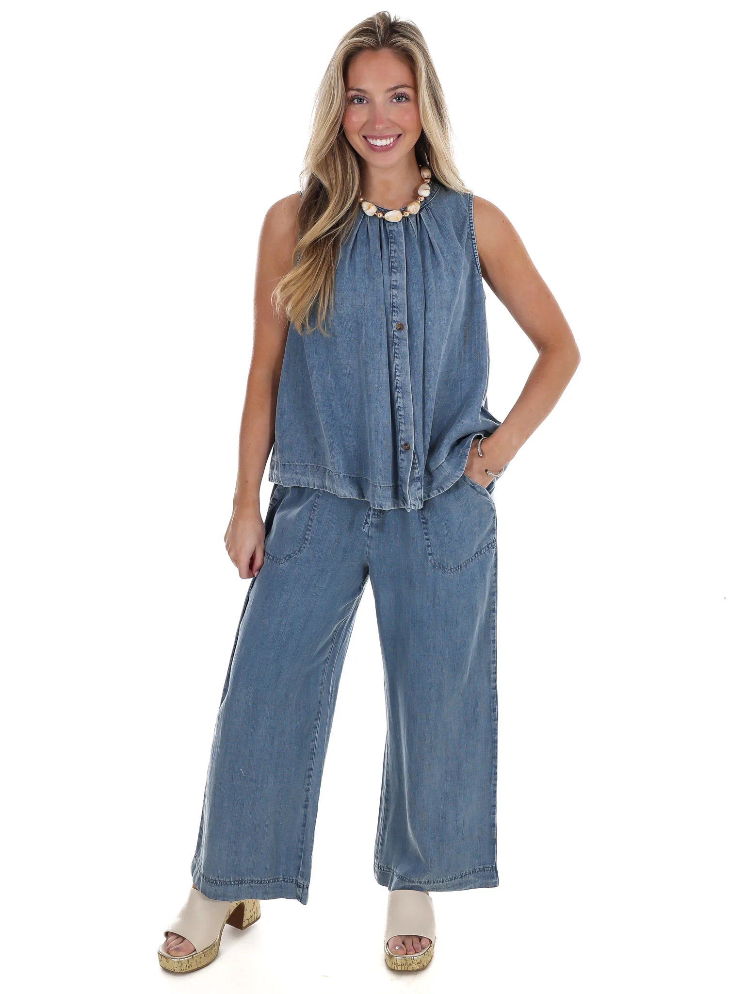 Someone Else Denim Top - Image 2