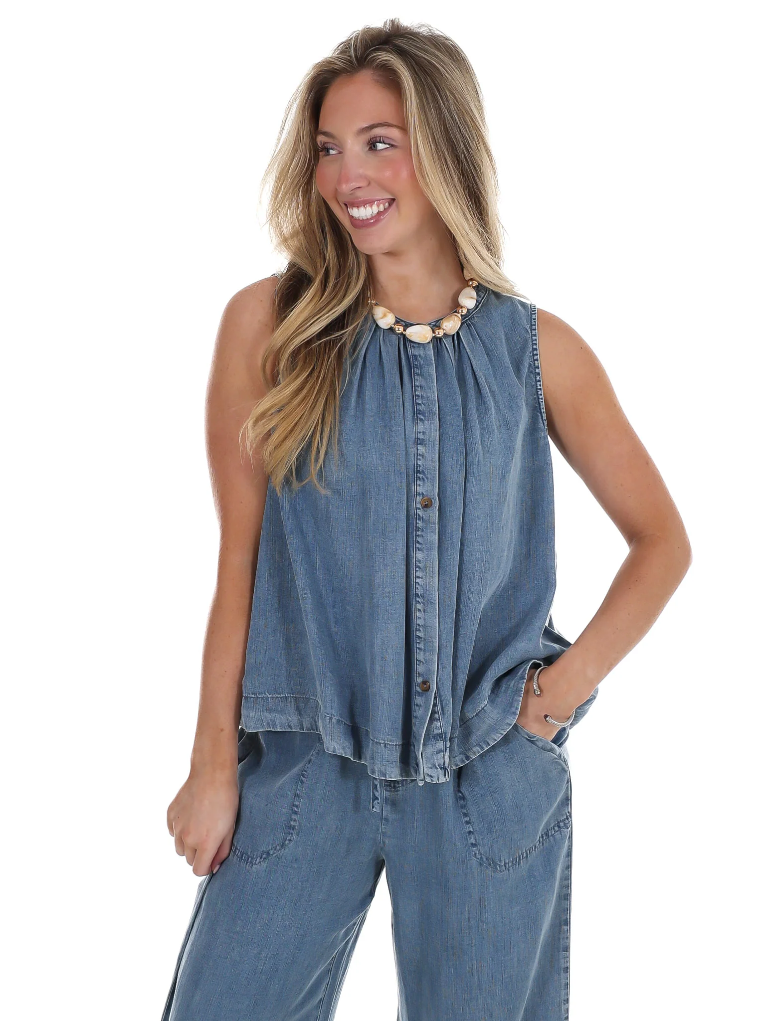 Someone Else Denim Top - Image 3
