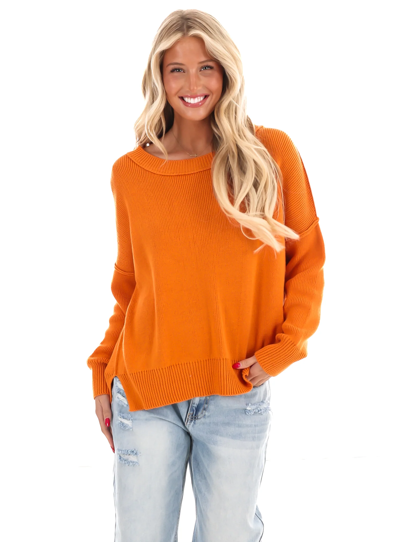 Something Good Seam Knit Sweater - Image 3