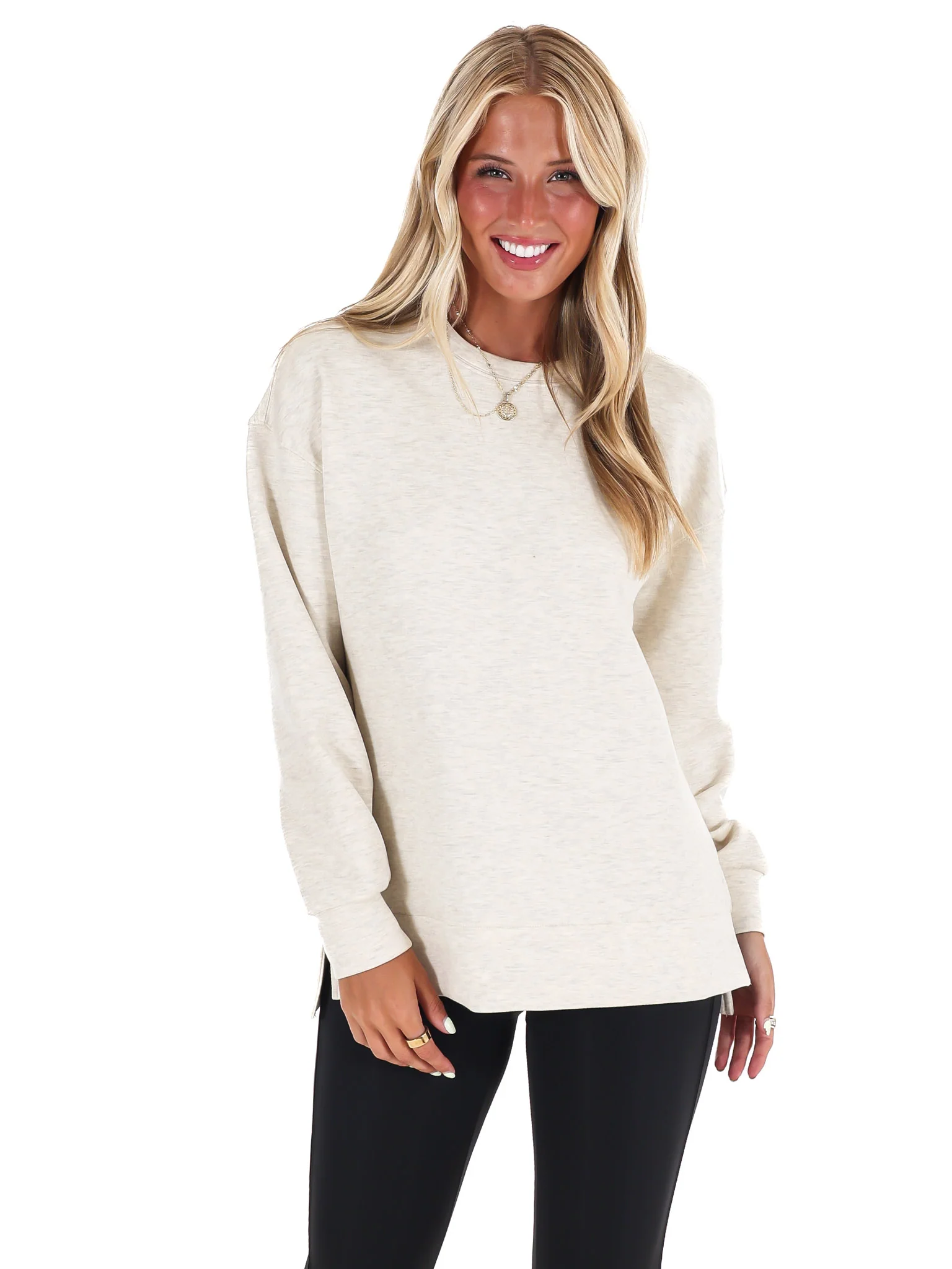 Spanx Brushed AirEssentials Crewneck Top - Image 8