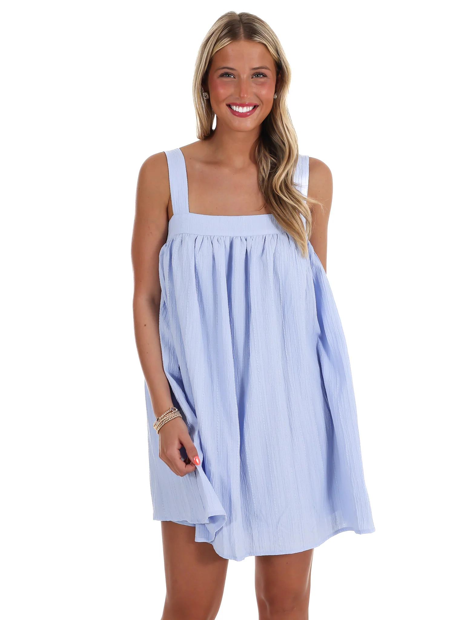 Spring Fling Babydoll Mini Dress - Image 5