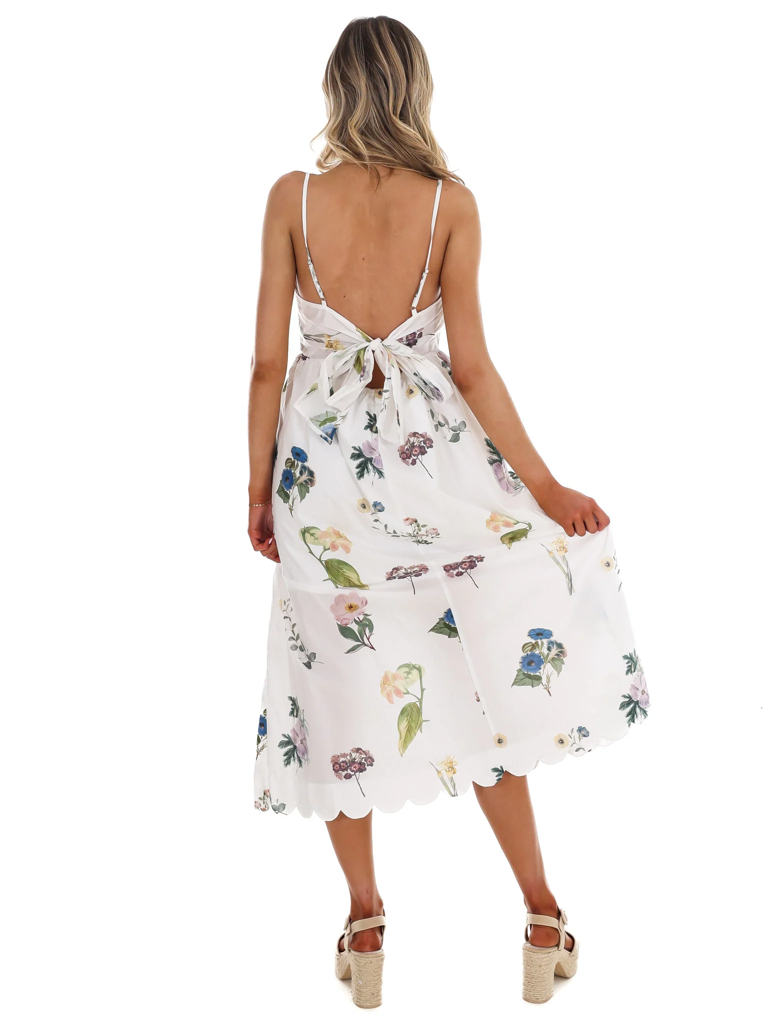 Spring Forward Floral Midi Dress - Image 7