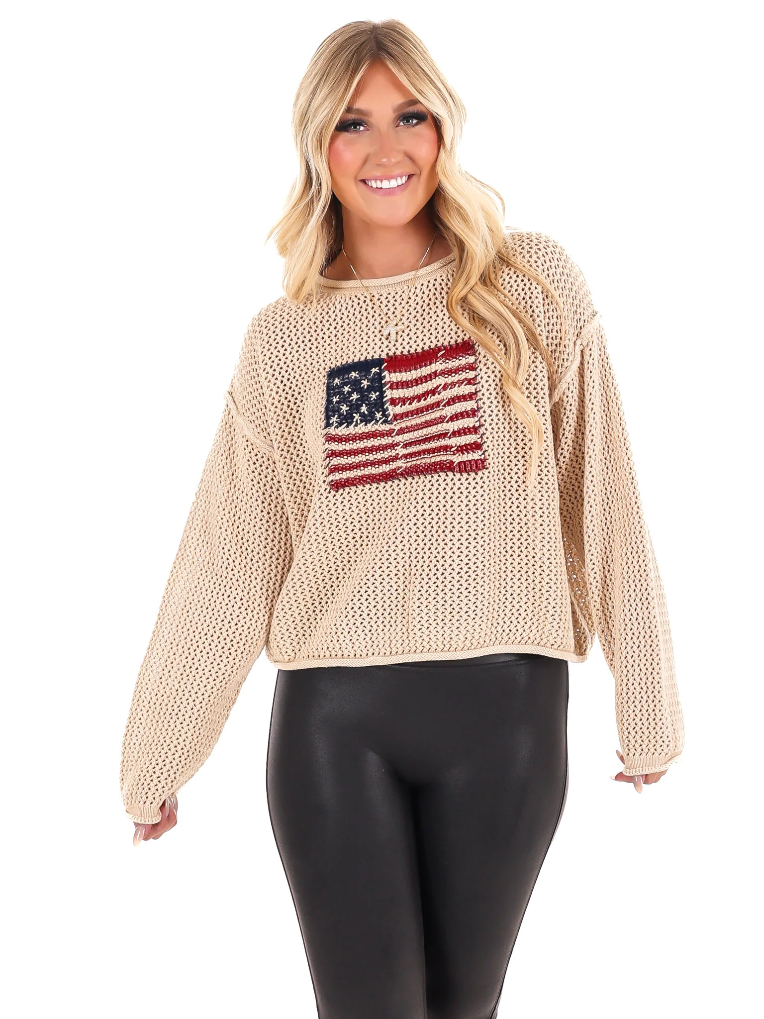 Stars & Threads Flag Sweater - Image 11