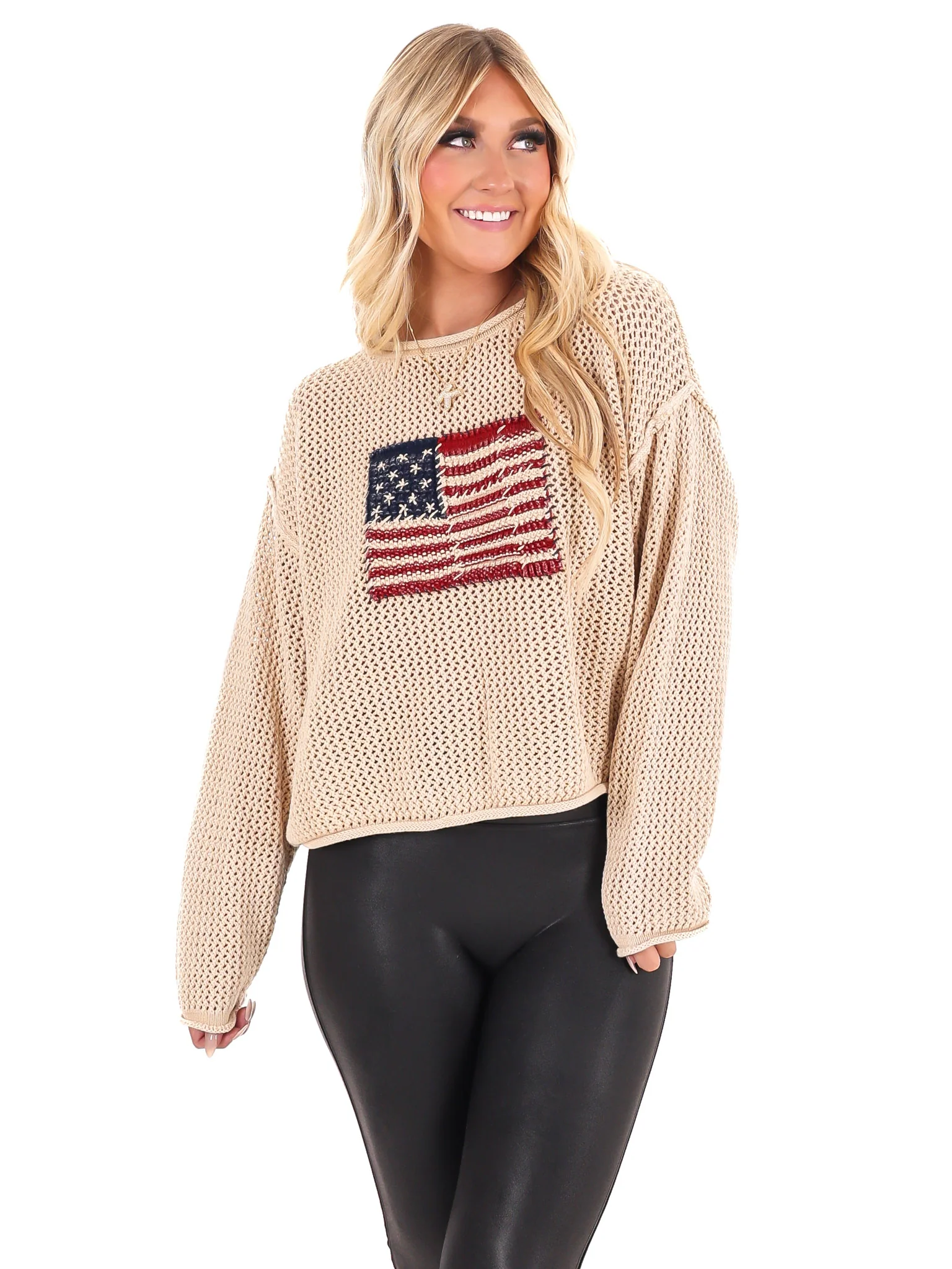 Stars & Threads Flag Sweater - Image 13