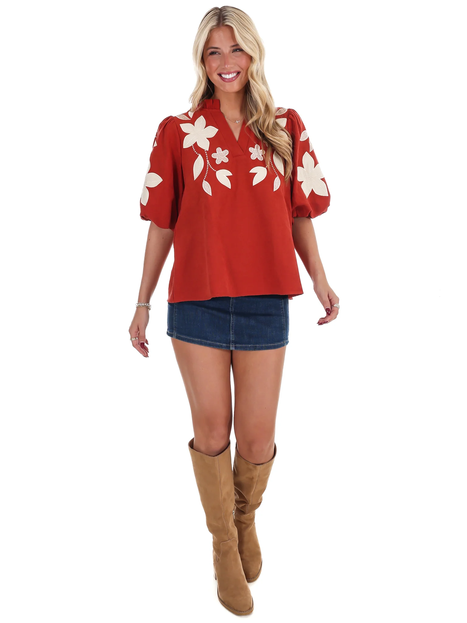 Start Your Journey Suede Top - Image 6