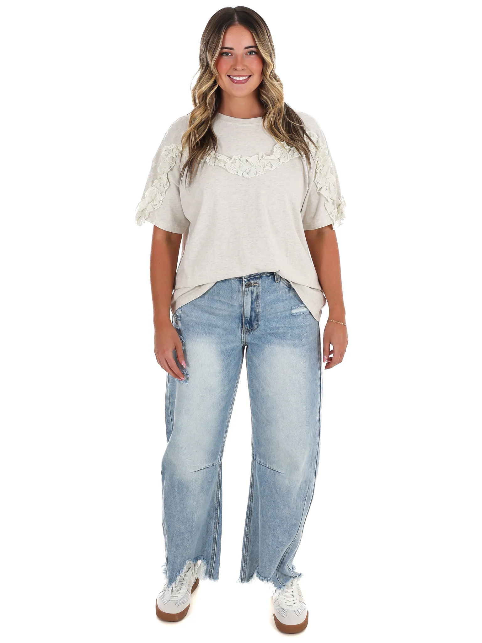 Stay Awhile Ruffle Top - Image 4