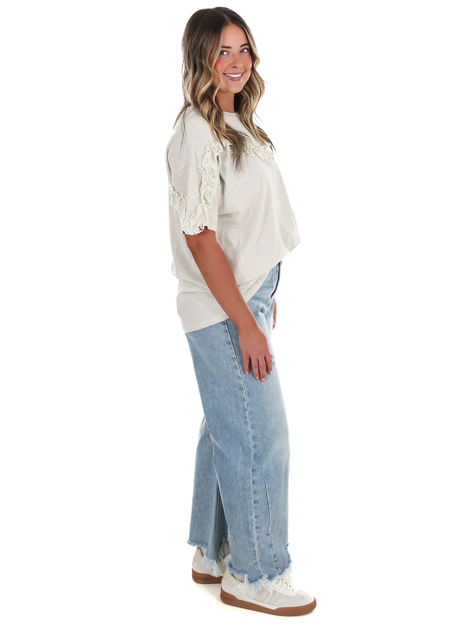 Stay Awhile Ruffle Top - Image 7