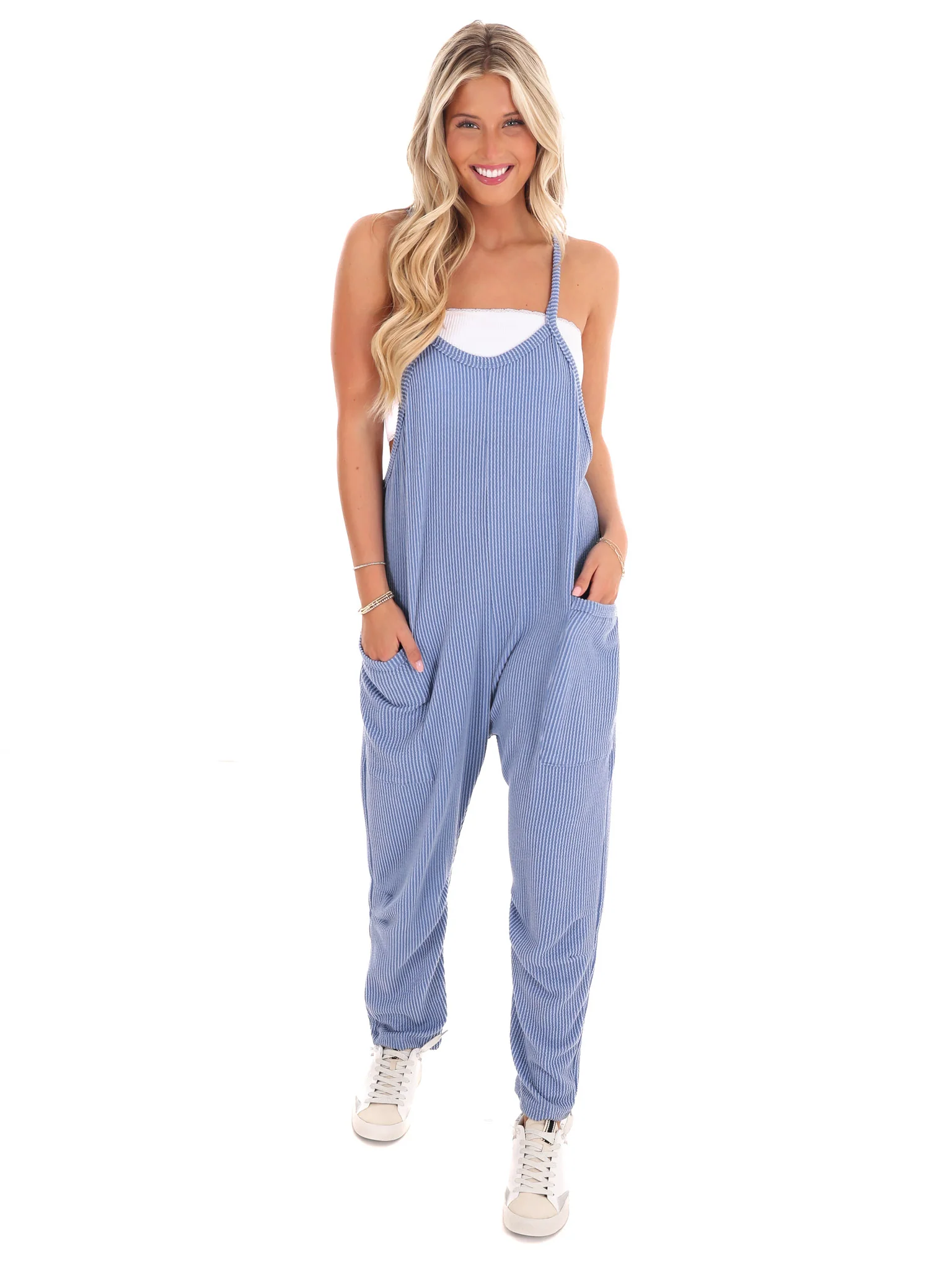 Stay Close Ribbed Jumpsuit - Image 3