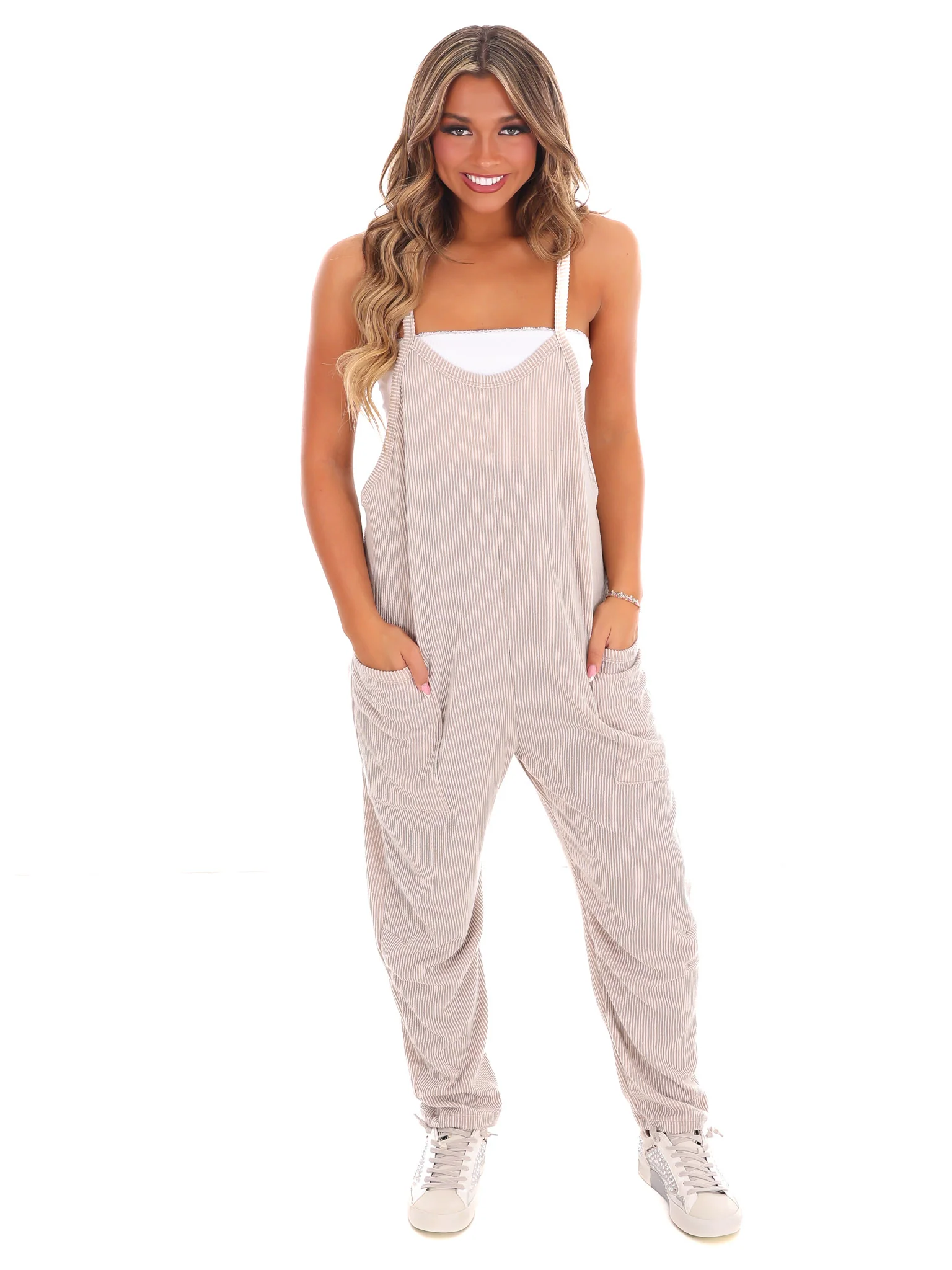 Stay Close Ribbed Jumpsuit - Image 9