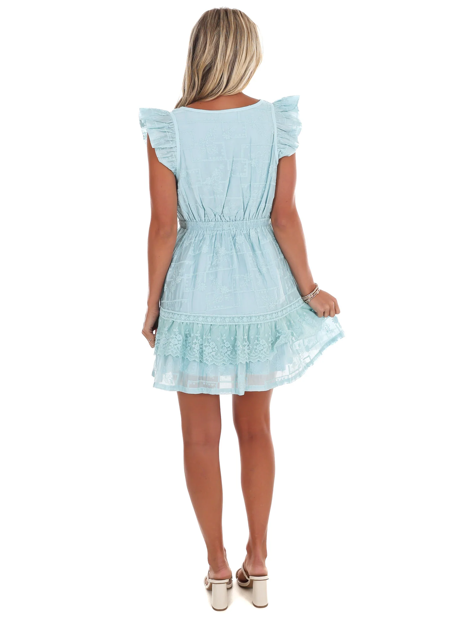 Stay for Awhile Lace Mini Dress - Image 7