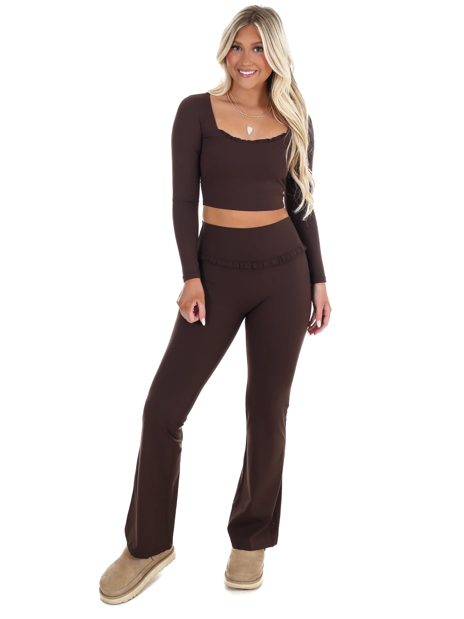 Stay Sweet Ruffle Crop Top - Image 2