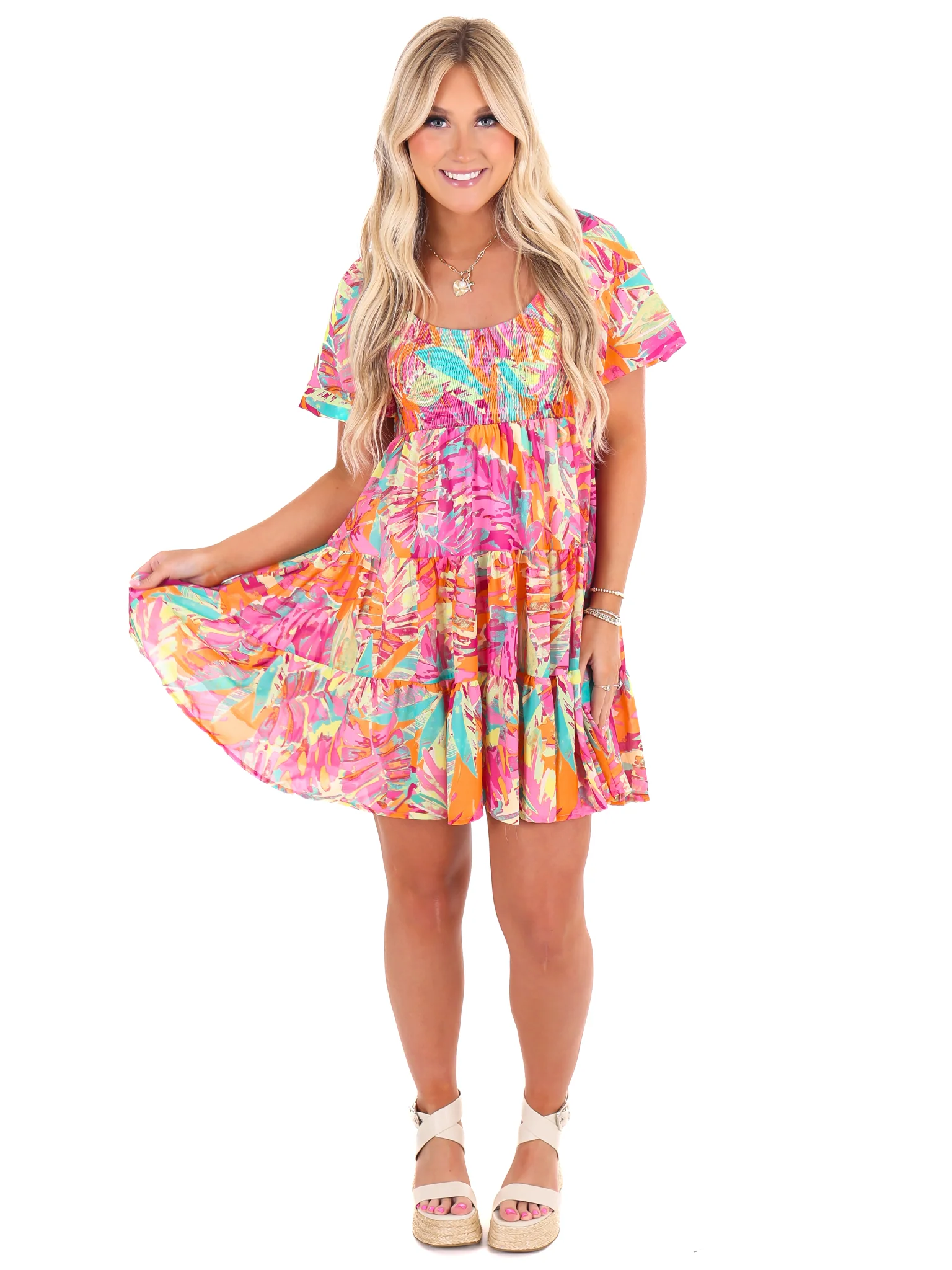 Stolen Moments Print Mini Dress - Image 2