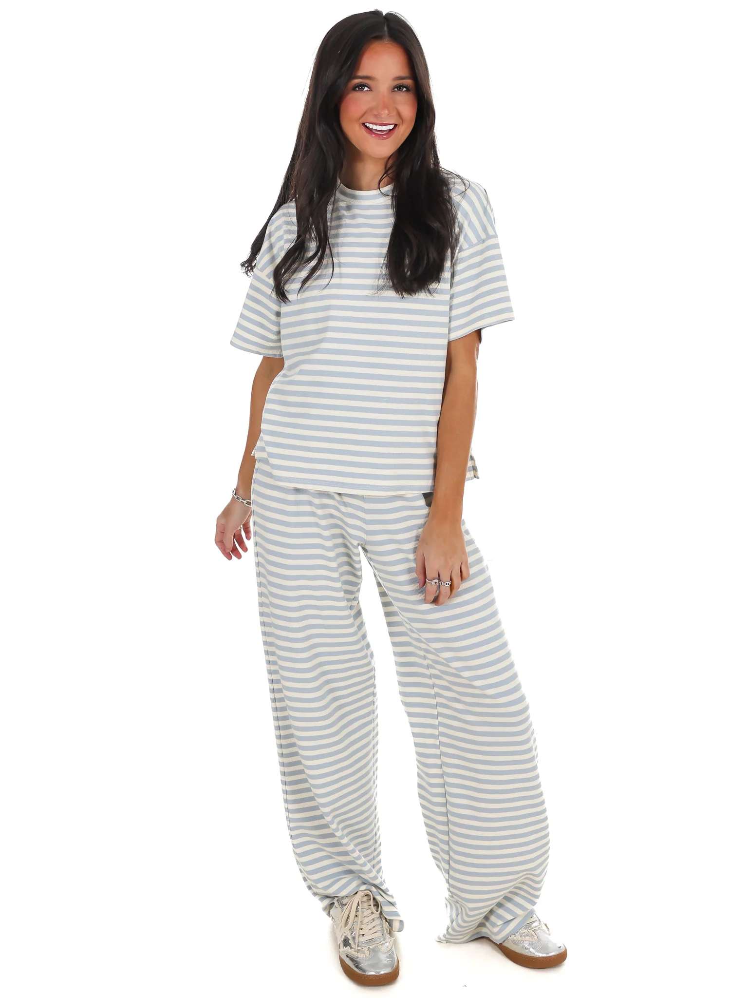 Straight Line Stripe Two Piece Set - Image 17
