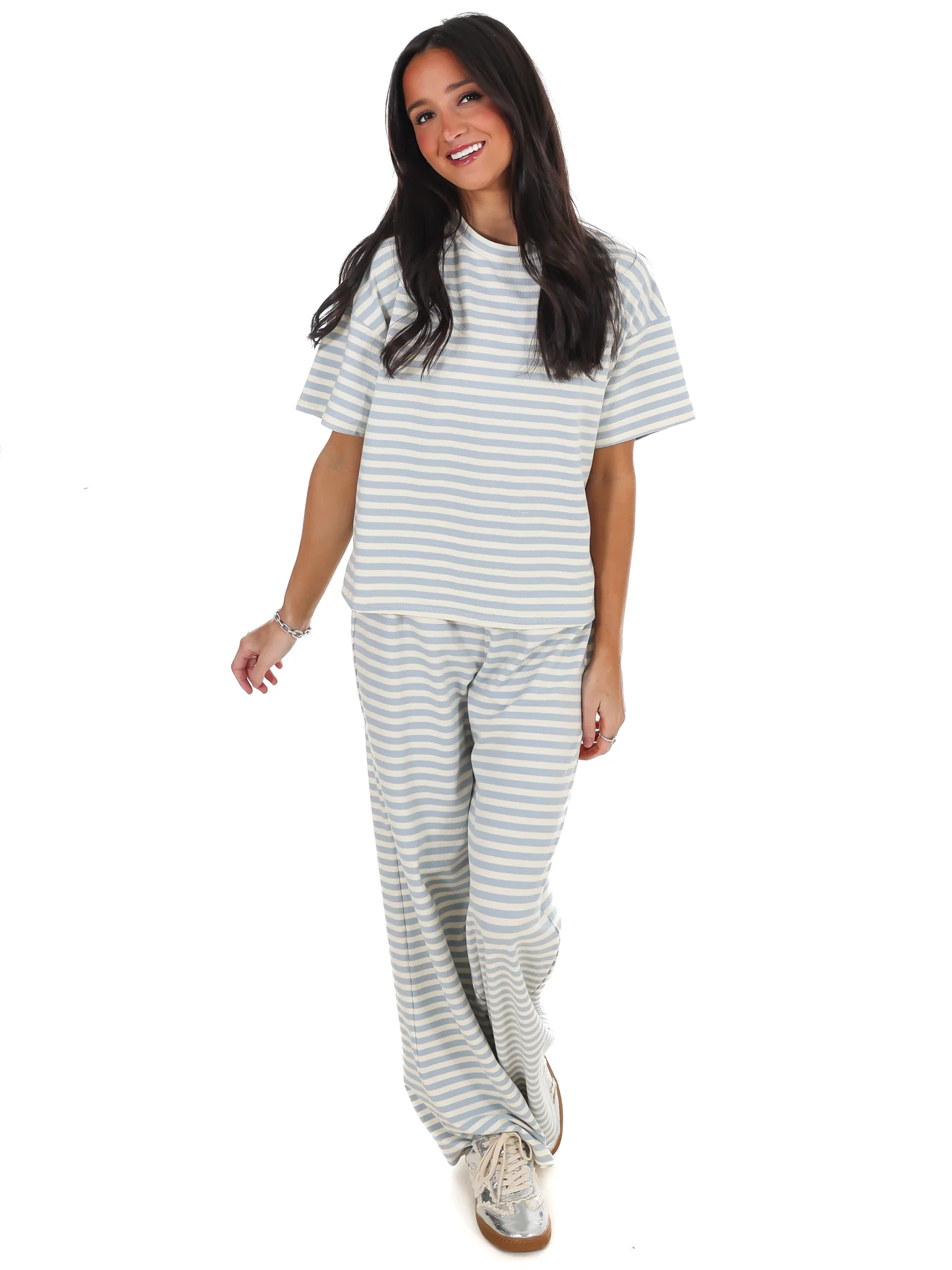 Straight Line Stripe Two Piece Set - Image 18