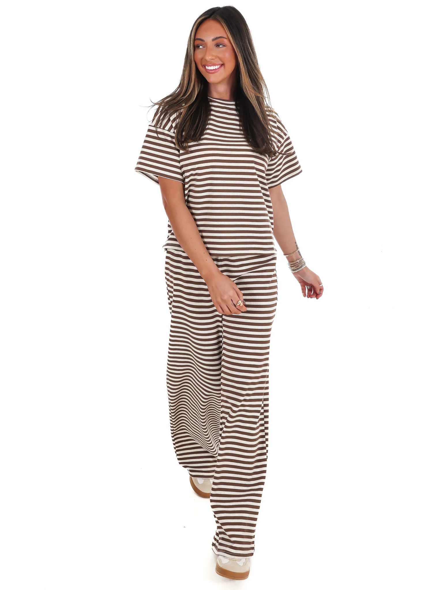 Straight Line Stripe Two Piece Set - Image 24
