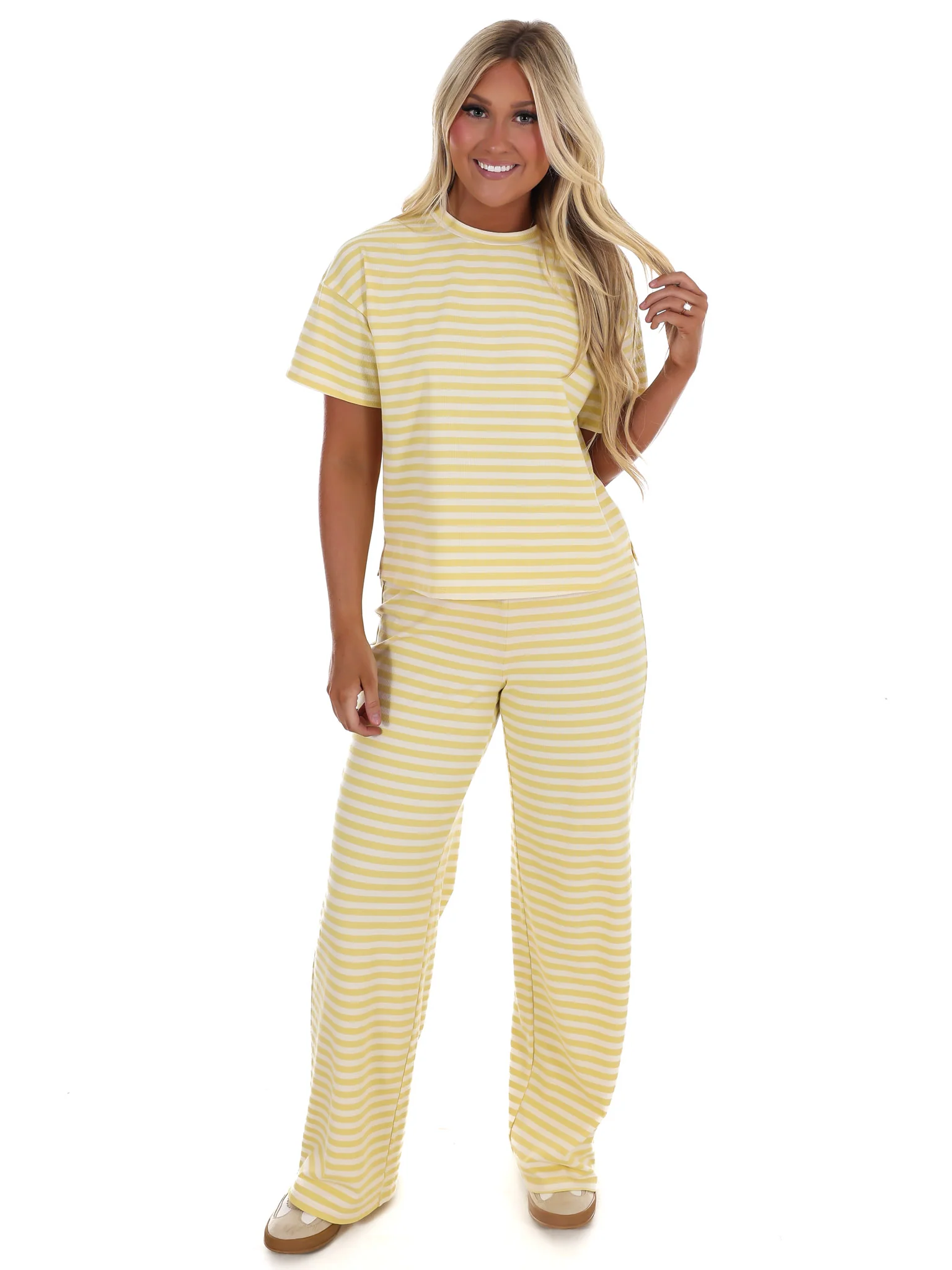 Straight Line Stripe Two Piece Set - Image 27