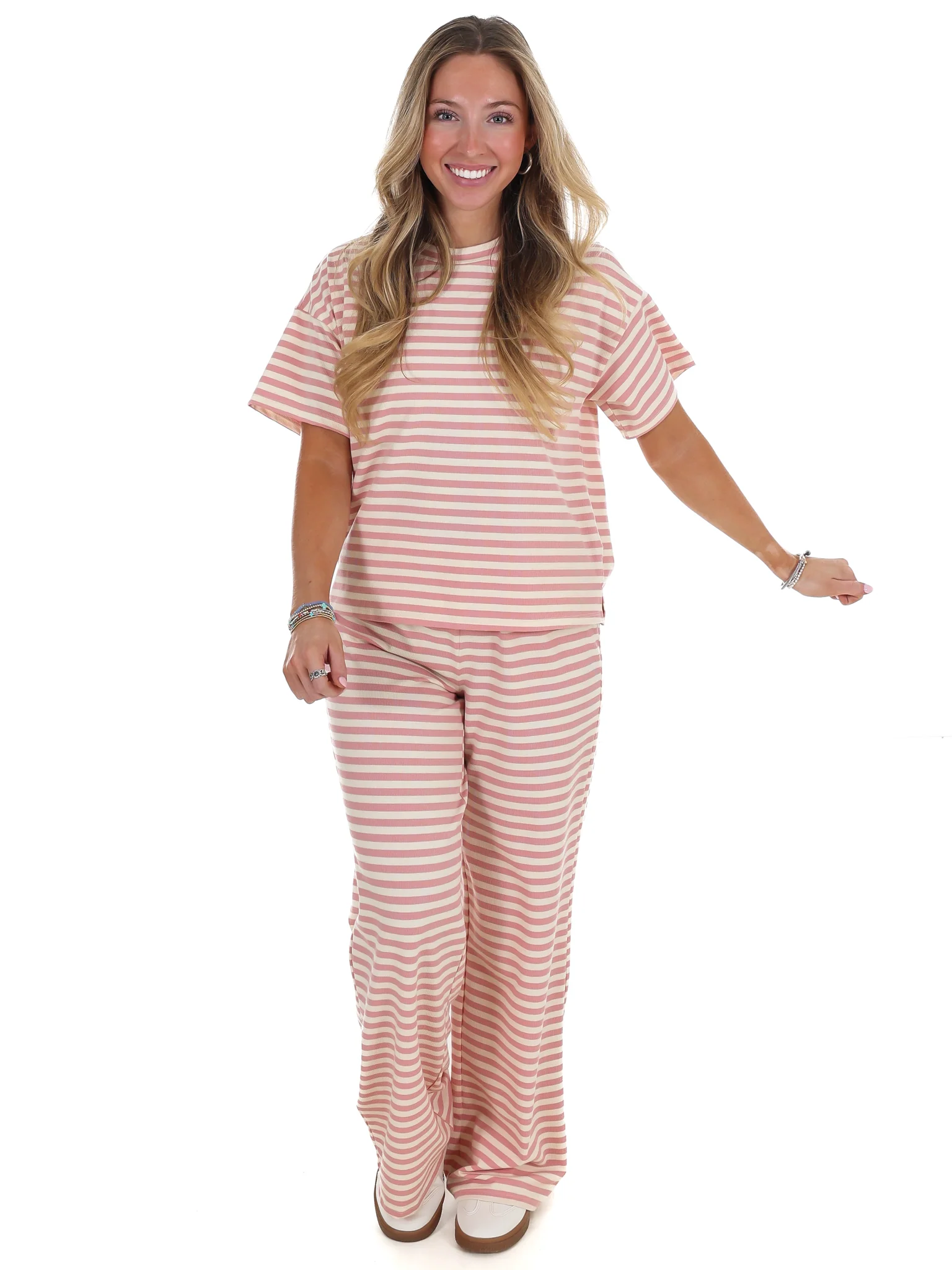 Straight Line Stripe Two Piece Set - Image 6