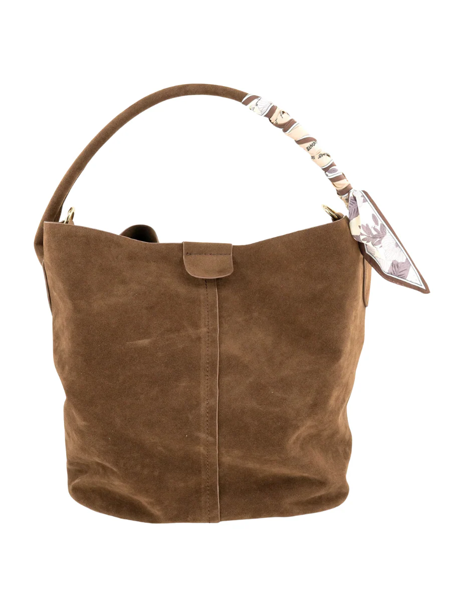 Suede Bucket Bag - Image 2