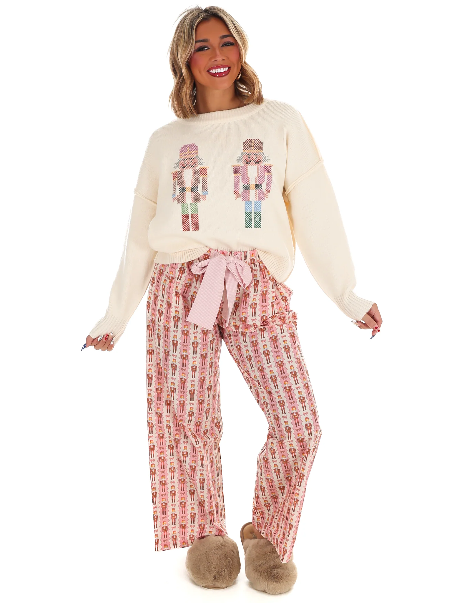Sugar Plum Nutcracker Embroidery Sweater - Image 8