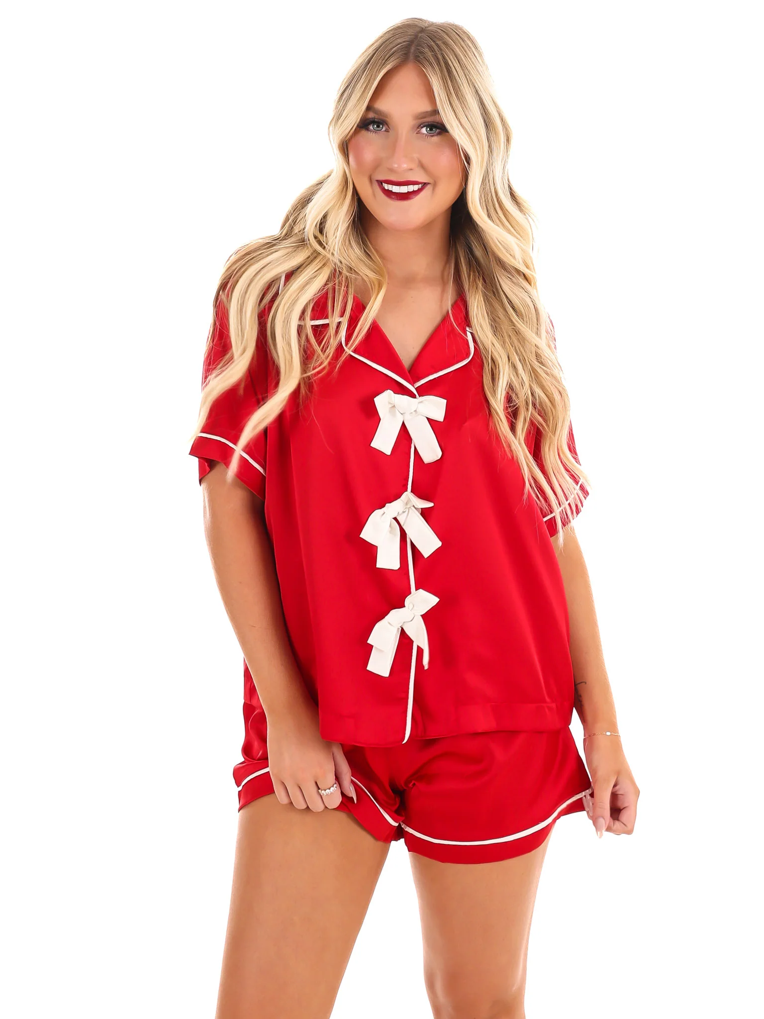 Sugarplum Satin Pajama Set - Image 3