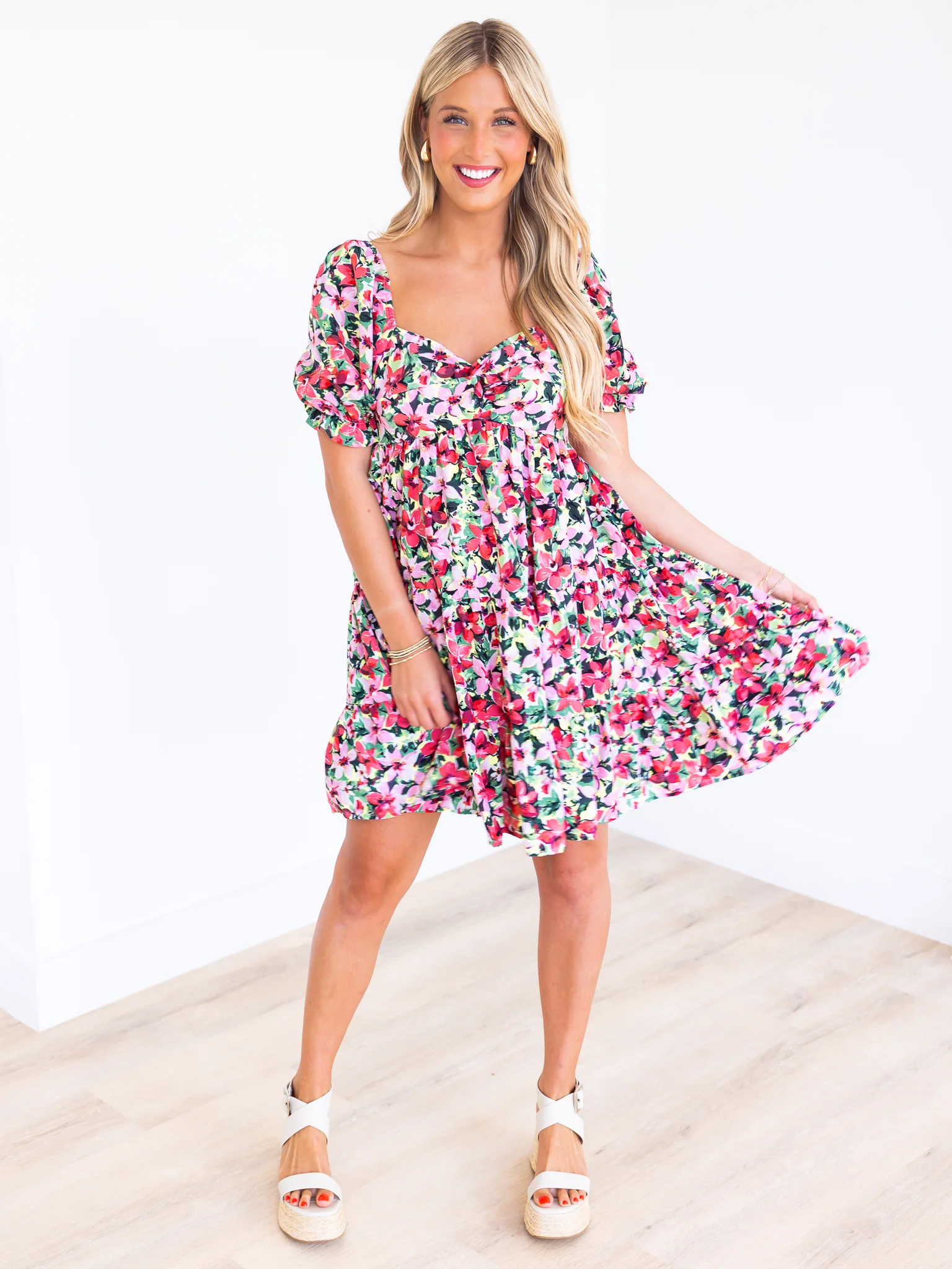 Sunday Service Floral Mini Dress - Image 2