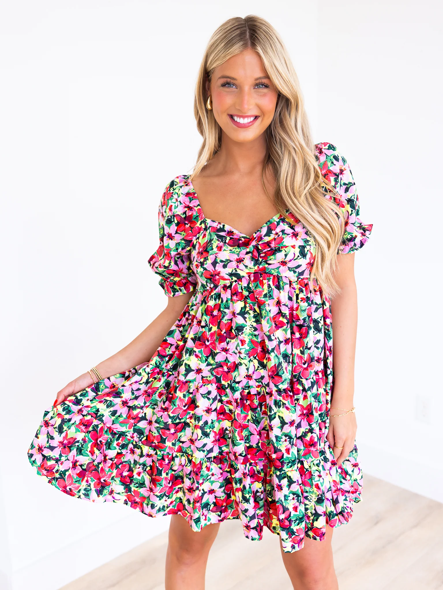 Sunday Service Floral Mini Dress - Image 3