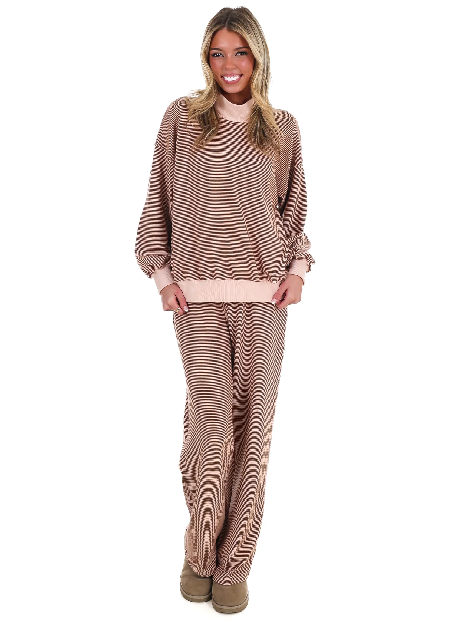 Sunday Slowdown Stripe Two Piece Set - Image 2