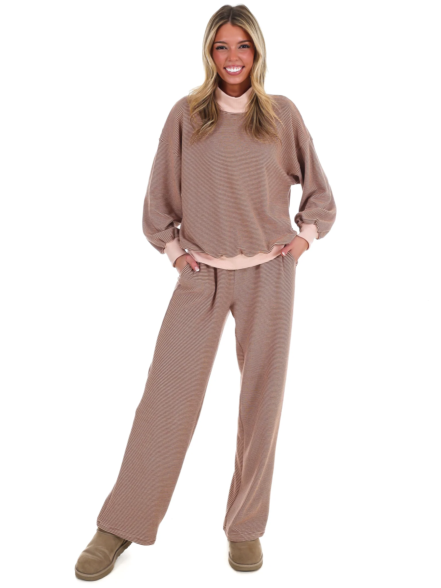 Sunday Slowdown Stripe Two Piece Set - Image 3