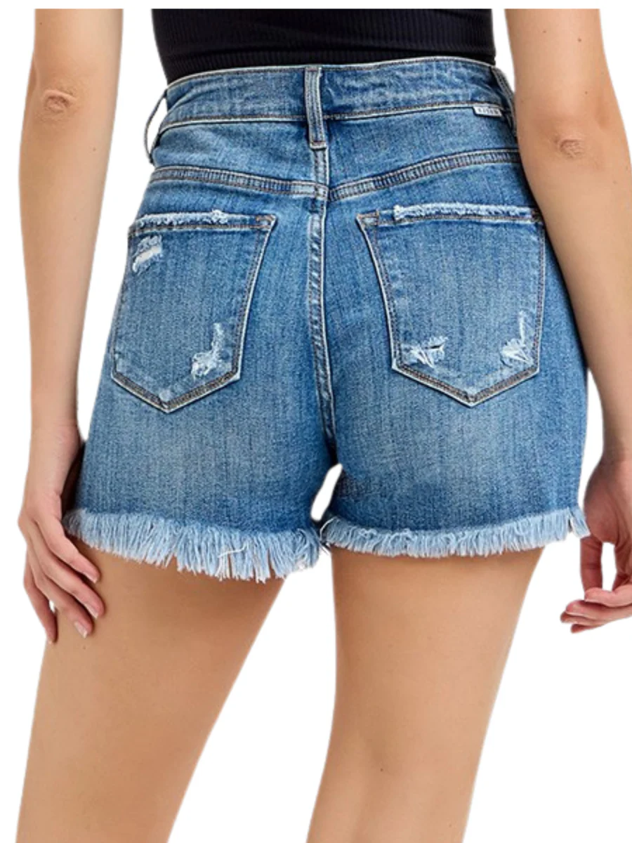 Sunfade High Rise Denim Shorts - Image 3