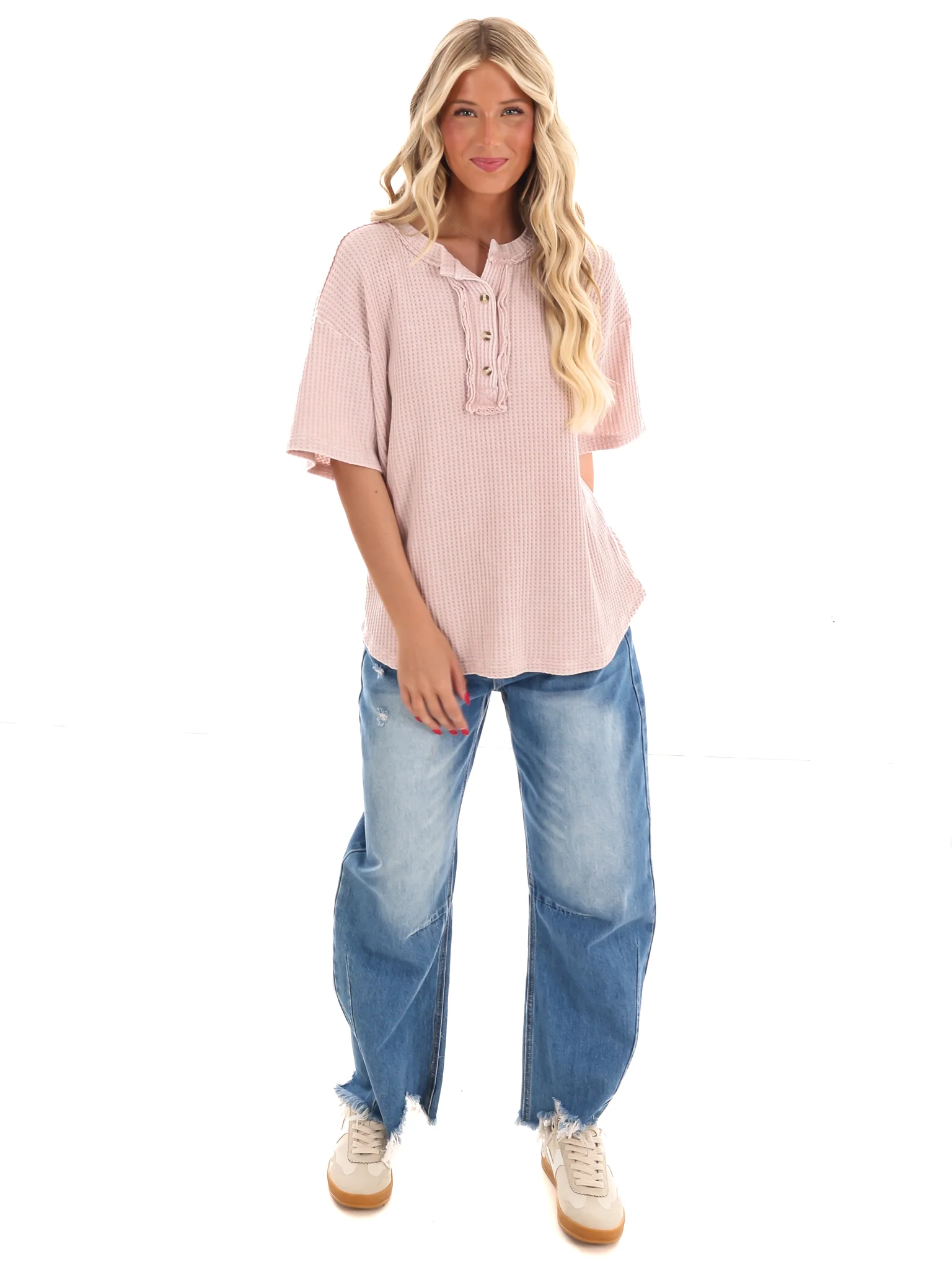 Sunlit Waffle Knit Top - Image 4