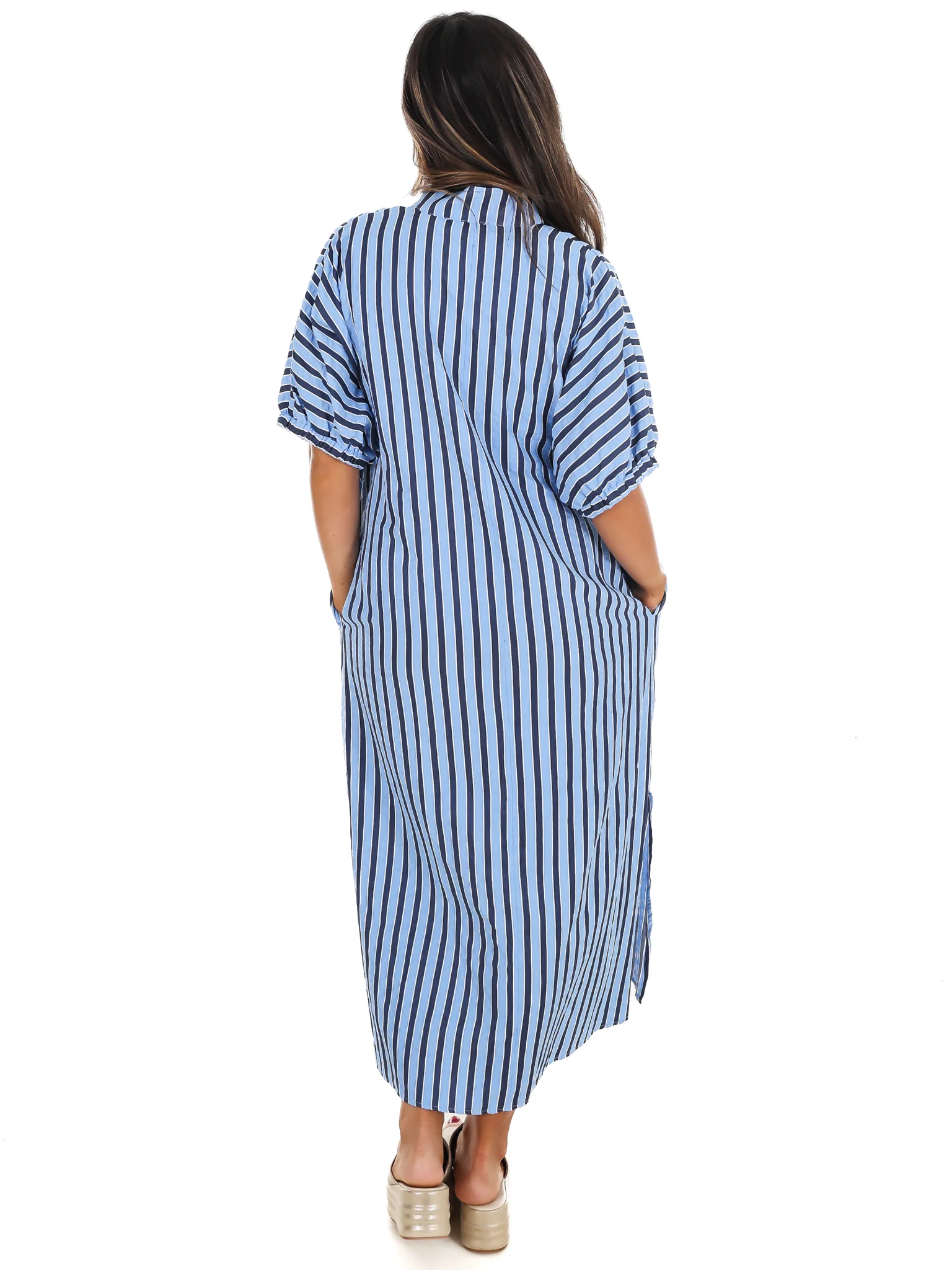 Sunny Days Ahead Striped Midi Dress - Image 8