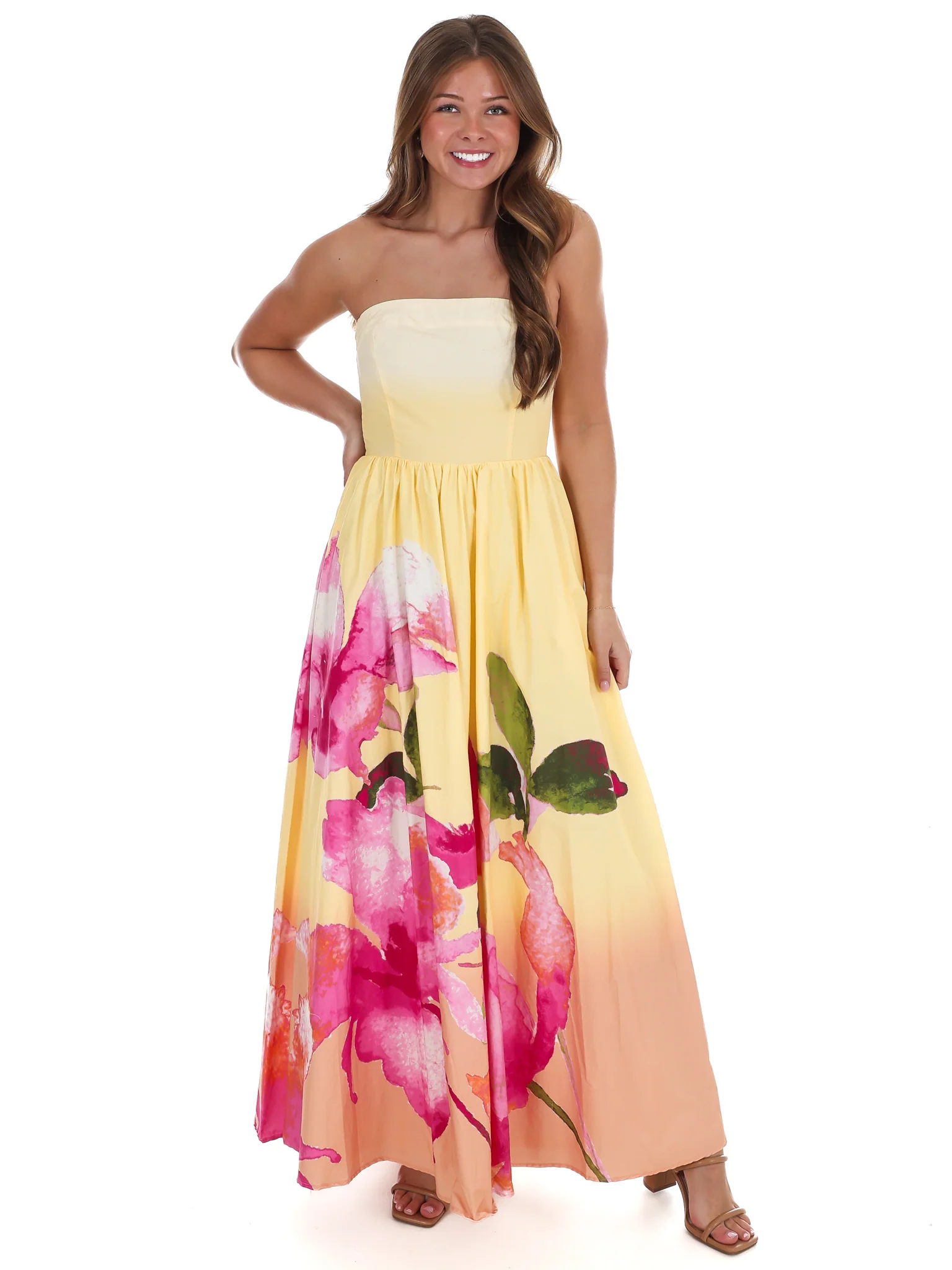 Sunnyside Strapless Maxi Dress - Image 3