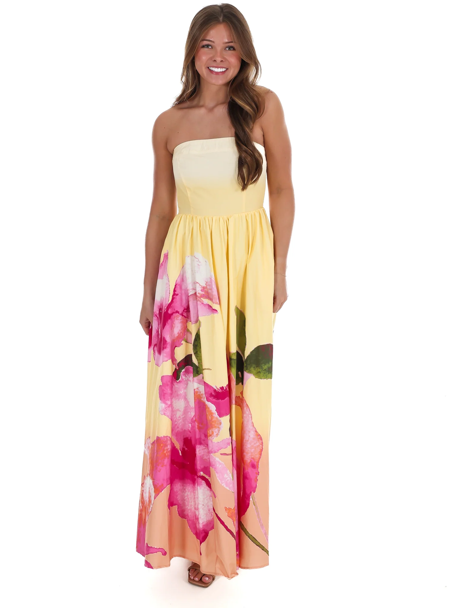 Sunnyside Strapless Maxi Dress - Image 4