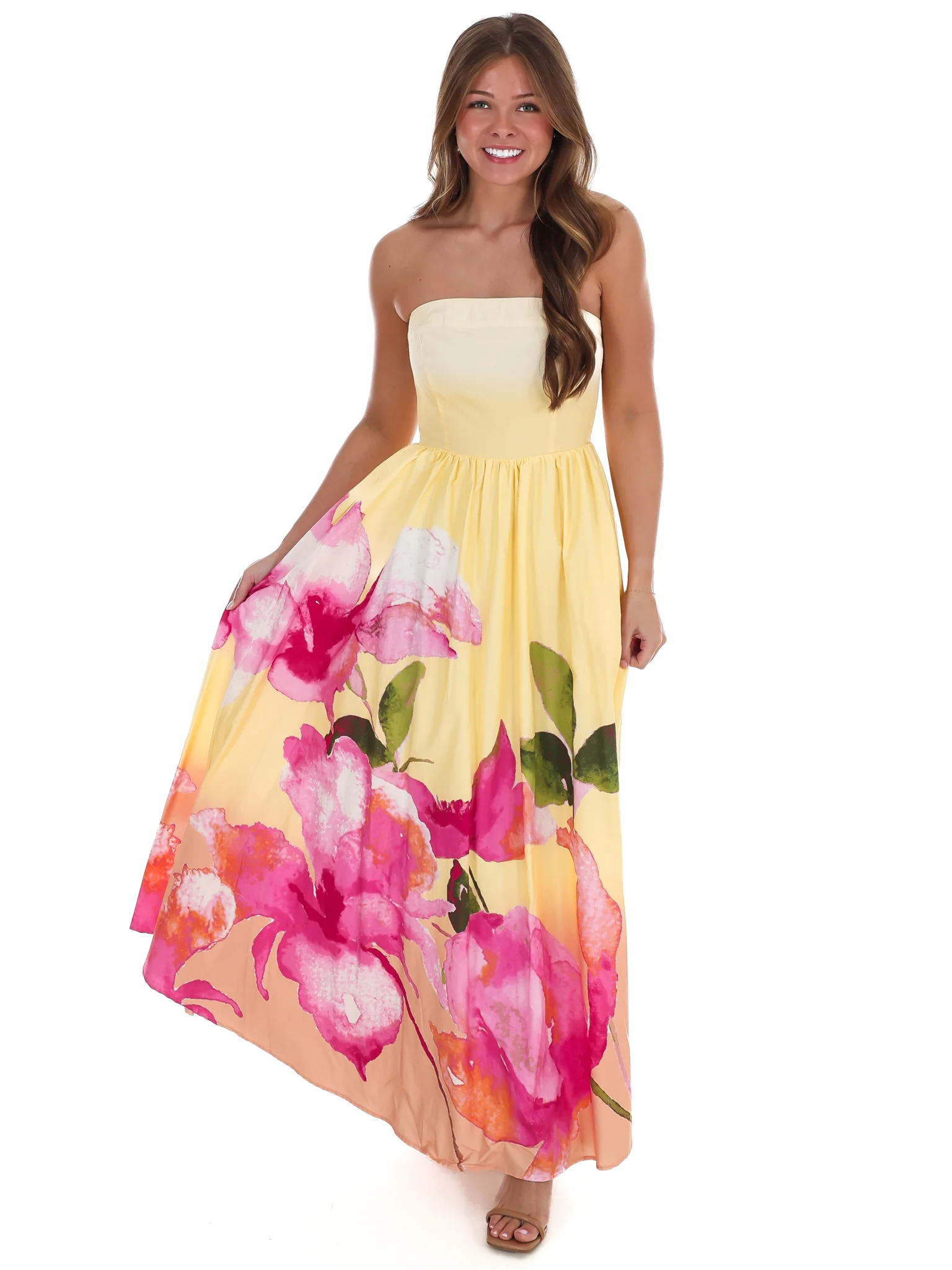 Sunnyside Strapless Maxi Dress - Image 6