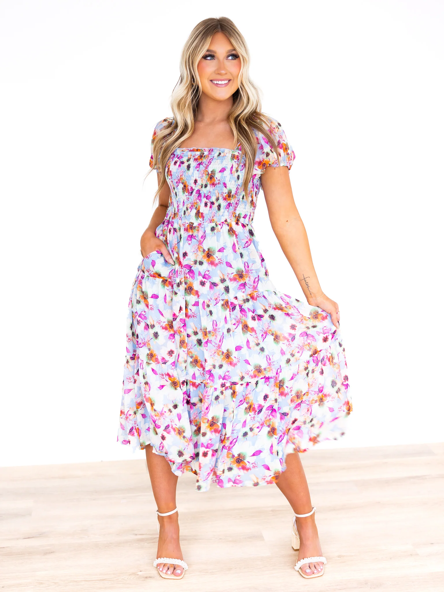 Sunshine Floral Maxi Dress - Image 3