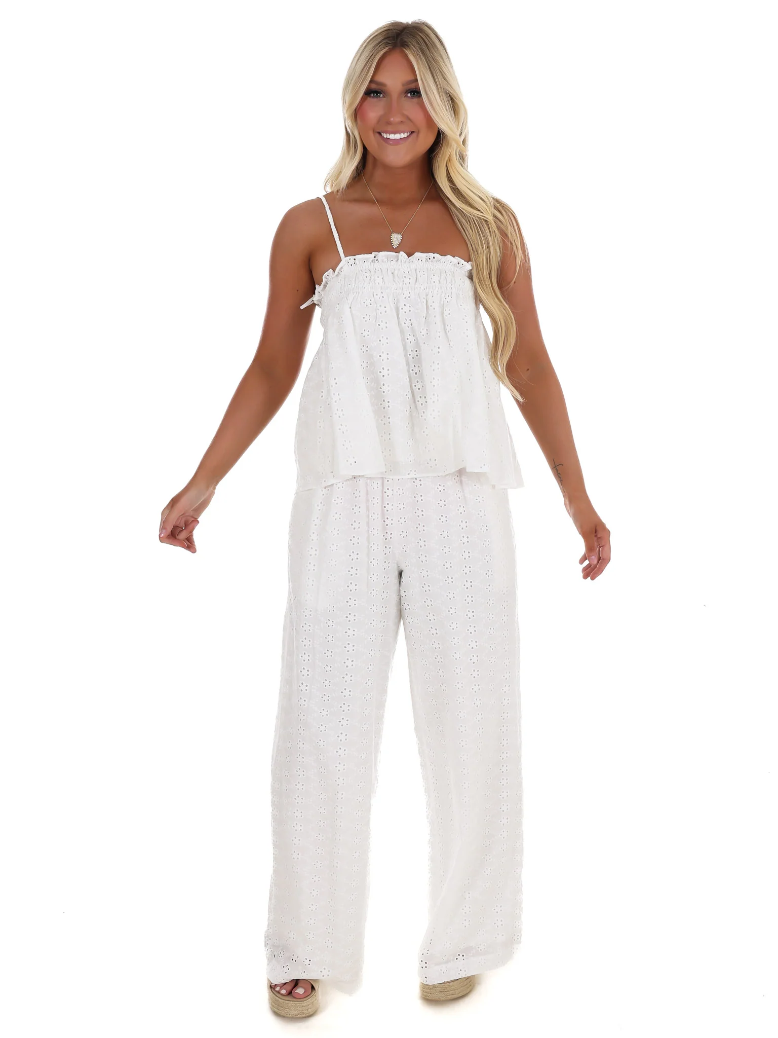 Sweet Escape Eyelet Two Piece Set - Image 5