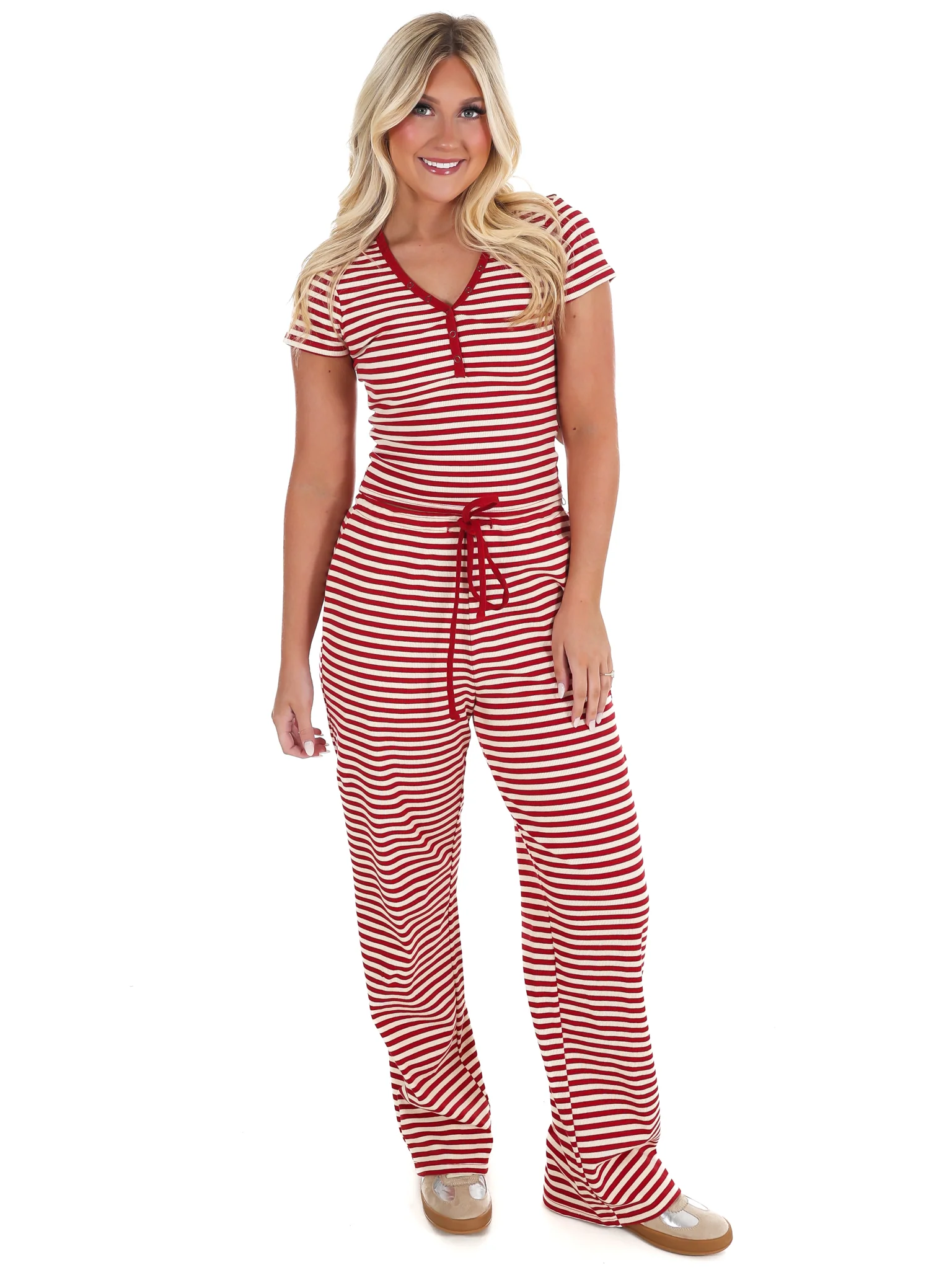 Sweet Intentions Stripe Snap Button Tee - Image 14