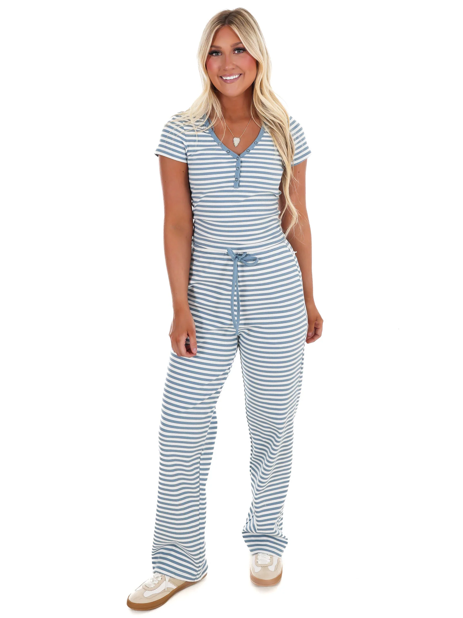 Sweet Intentions Stripe Snap Button Tee - Image 19