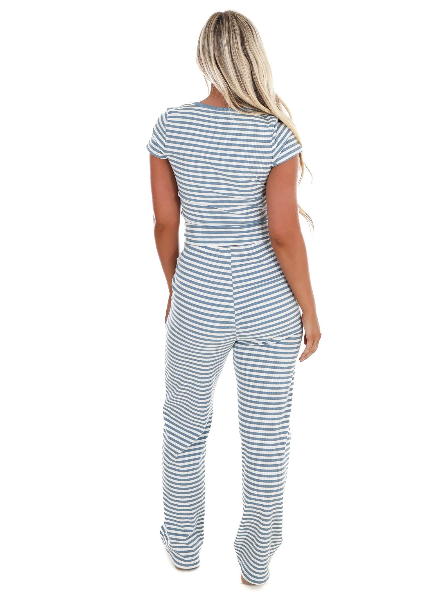 Sweet Intentions Stripe Snap Button Tee - Image 22