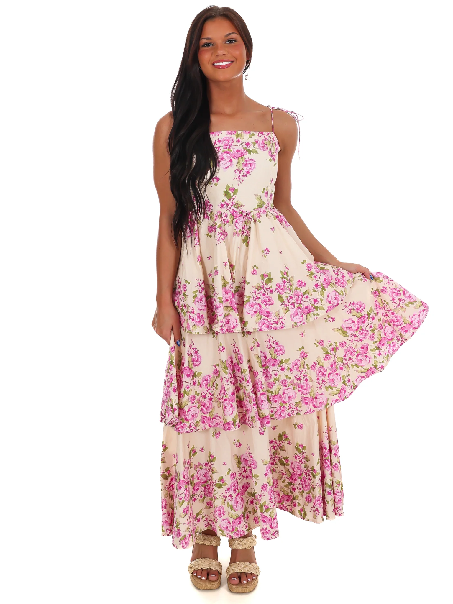 Sweet Stroll Floral Midi Dress - Image 2