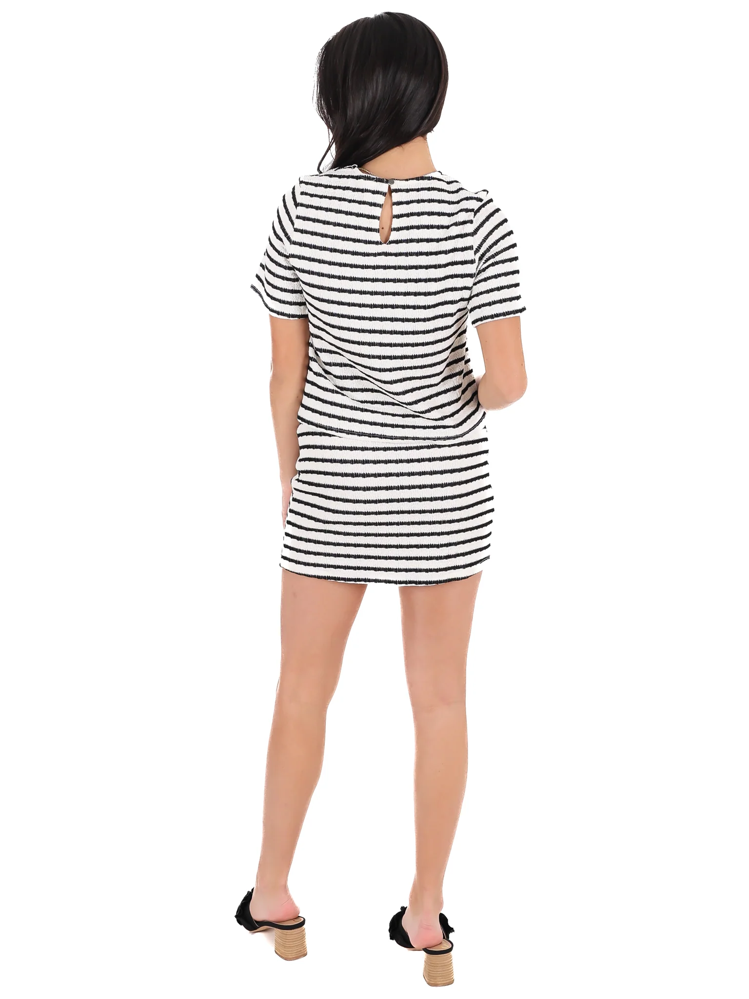 Sweetest Soul Stripe Mini Skirt Set - Image 7