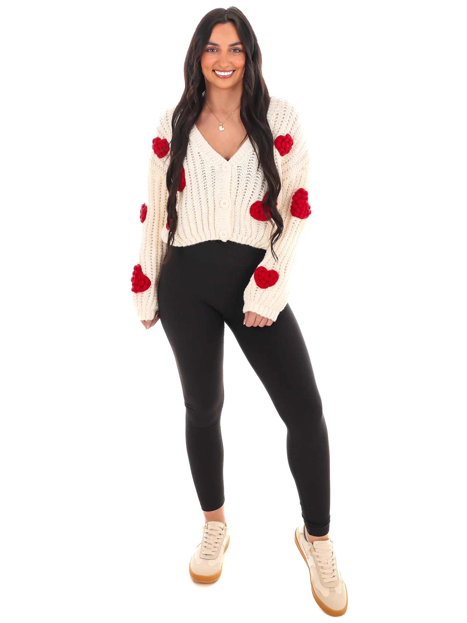 Sweetheart Knit Cardigan - Image 2