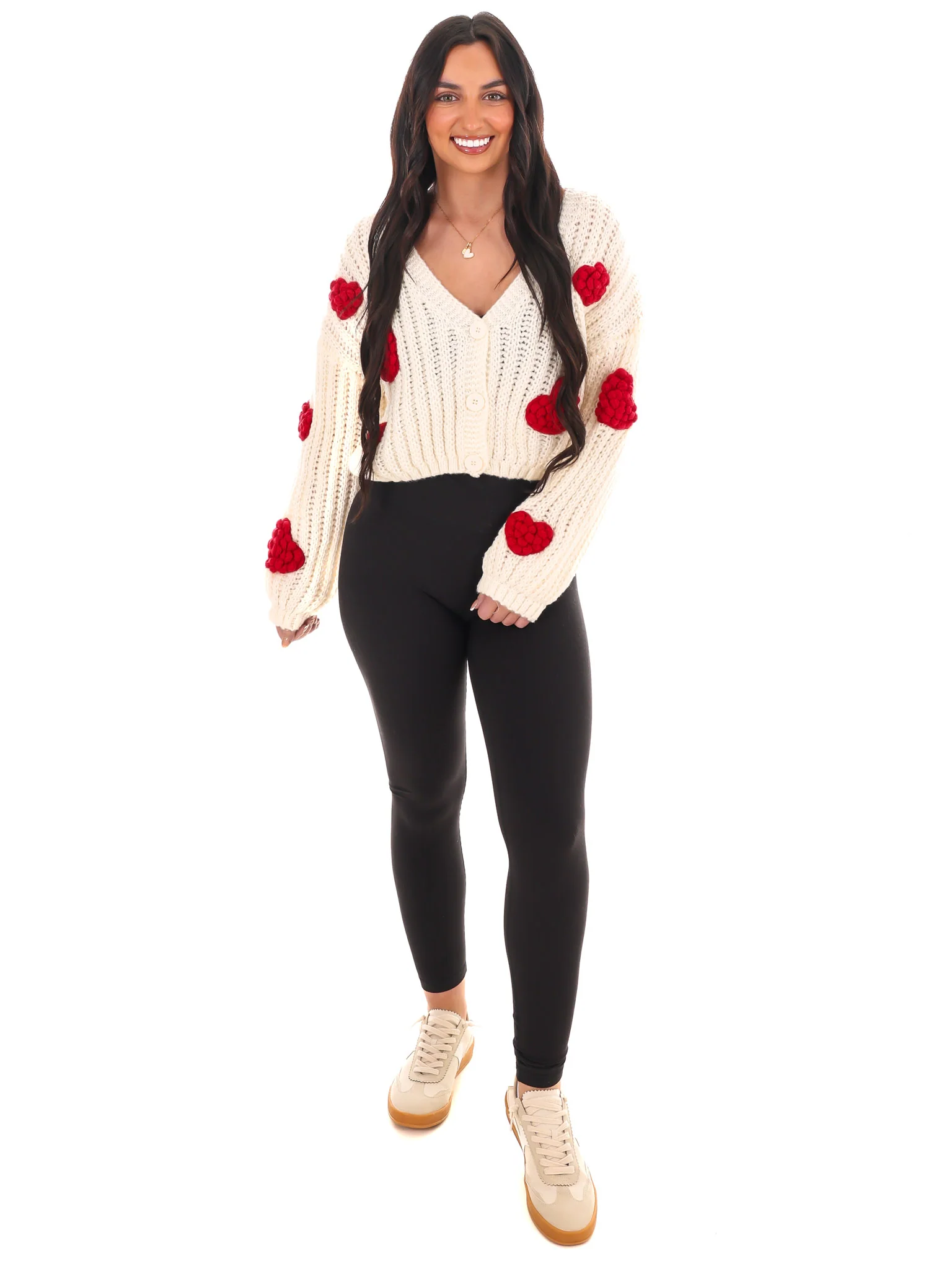 Sweetheart Knit Cardigan - Image 4